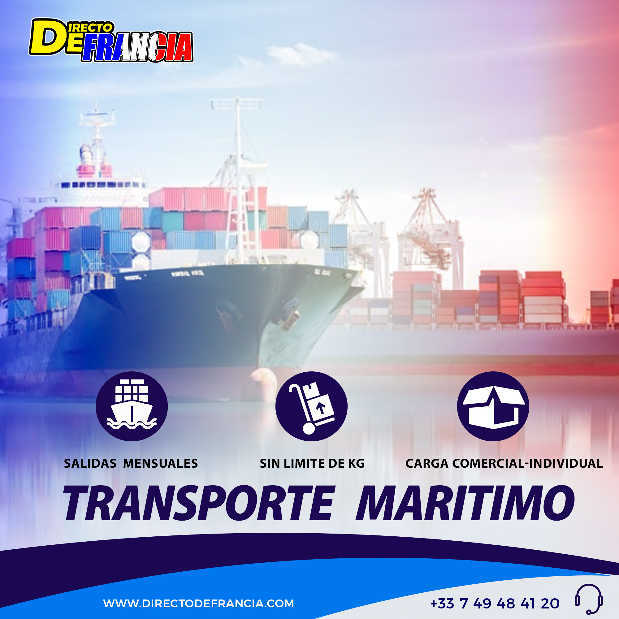 Envios de paqueteria Maritimos , Mudanzas, Carga Comercial, carga Refrigerada, para toda Latinoamerica.